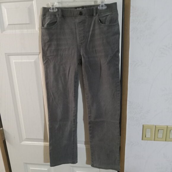 Betabrand Women's 4-Pocket Straight Leg Yoga Denim Size L Petite - Picture 4 of 7